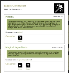 Thumbnail of Example generator category